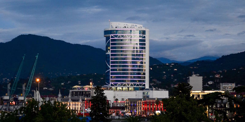 Il Leogrand hotel di Batumi, in Georgia
(SEYRAN BAROYAN/AFP/Getty Images)