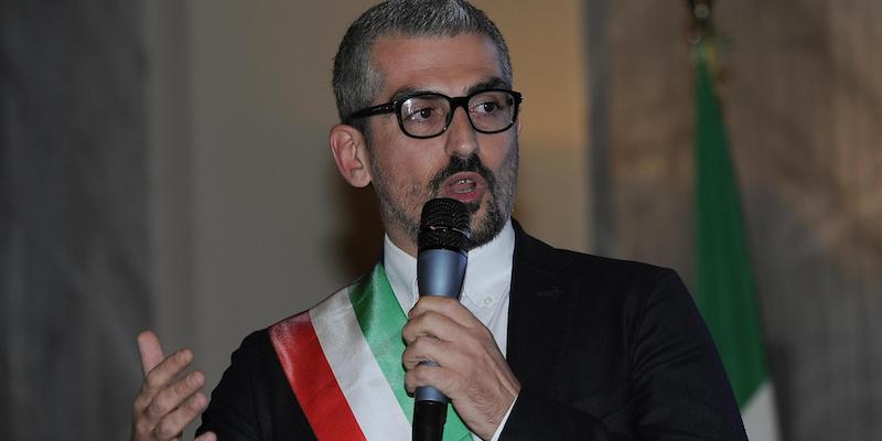 Il sindaco di Mantova, Mattia Palazzi, a Roma, nel 2015 (ANSA/GIORGIO ONORATI)