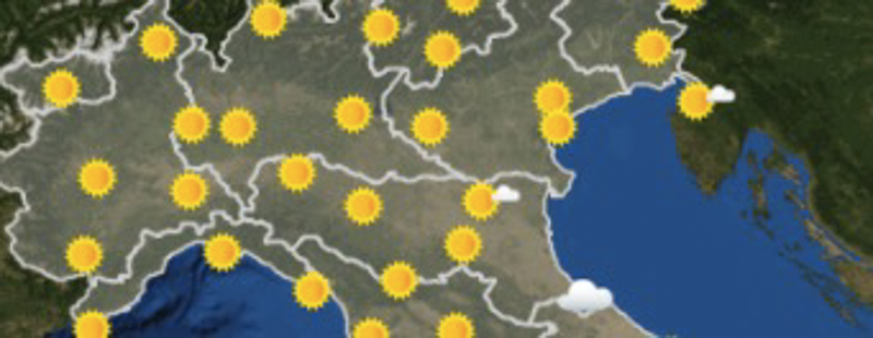 Le previsioni del tempo per sabato 18 novembre