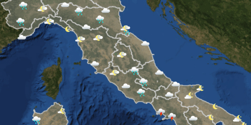 Le previsioni meteo per martedì 7 novembre