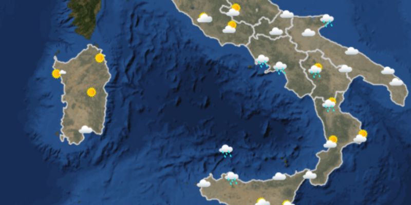 Le previsioni meteo in Italia per giovedì 30 novembre