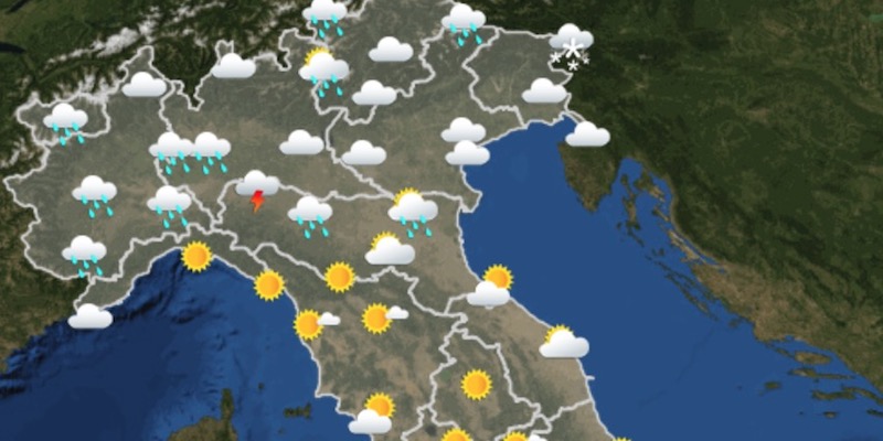 Le previsioni del tempo per lunedì 6 novembre