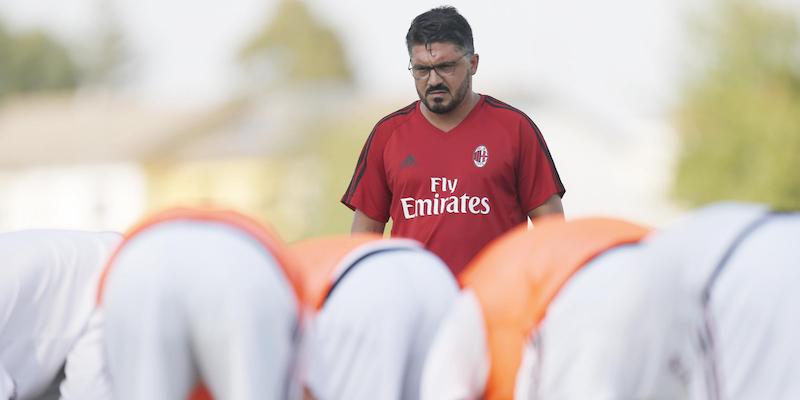 Gennaro Gattuso prima della partita del campionato Primavera tra Milan e Torino (LaPresse)