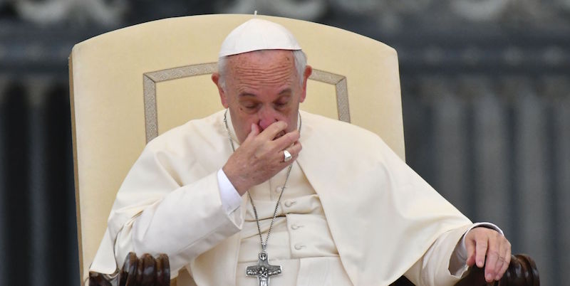 Papa Francesco in Vaticano il 18 ottobre (ALBERTO PIZZOLI/AFP/Getty Images)