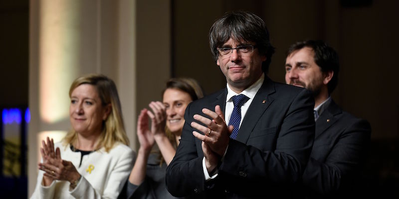 Carles Puigdemont a Bruxelles (JOHN THYS/AFP/Getty Images)