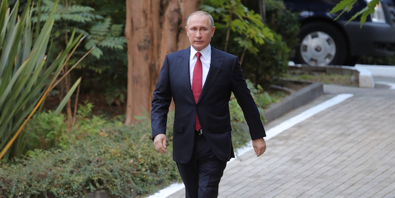 Il presidente russo Vladimir Putin (Mikhail Klimentye/Pool Photo via AP)