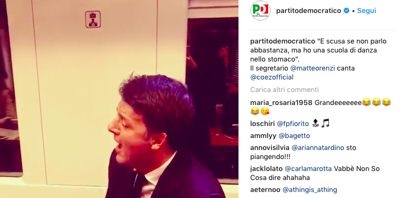 Il video di Matteo Renzi che canta “La musica non c’è” di Coez