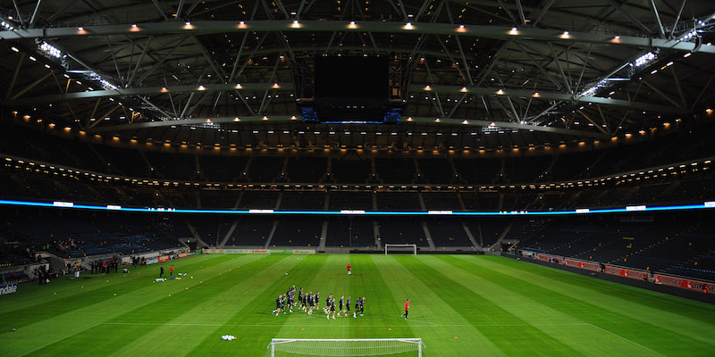 La Friends Arena di Stoccolma, dove stasera si giocherà Svezia-Italia (GettyImages)