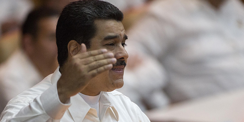 Il presidente del Venezuela Maduro a Cuba, 14 dicembre 2017
(AP Photo/Desmond Boylan)