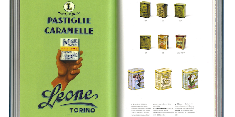 Alcune delle pagine di FATTOBENE – Italian Everyday Archetypes dedicate alle pastiglie Leone (© 2017 Fattobene – © 2017 Corraini edizioni)