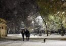 Le foto della prima neve a Milano