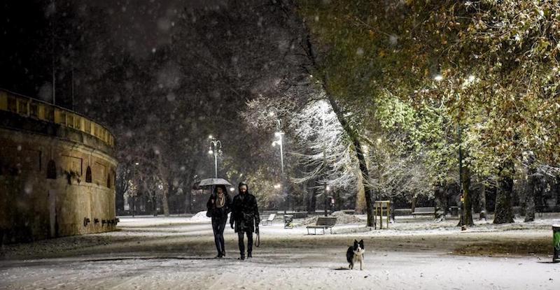 Parco Sempione, Milano, 10 dicembre 2017
(Claudio Furlan / lapresse)