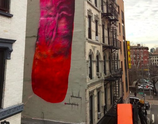 A New York è comparso il murale di un pene gigante, ma è durato poco