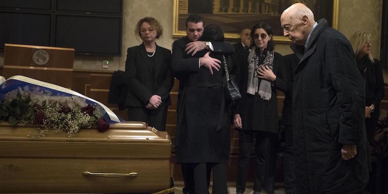 Giorgio Napolitano alla camera ardente per il senatore Altero Matteoli, Roma, 21 dicembre 2017.

(ANSA/MASSIMO PERCOSSI)