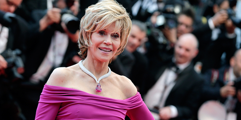 Jane Fonda al festival di Cannes, il 19 maggio 2013
(AP Photo/Virginia Mayo)
