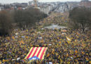 C'è stata una grande manifestazione per la Catalogna, però in Belgio