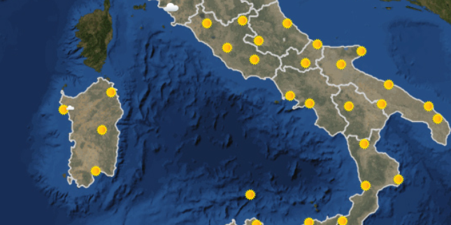 Le previsioni meteo in Italia per domani, giovedì 7 dicembre