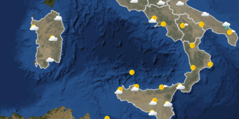 Le previsioni meteo di mercoledì 20 dicembre