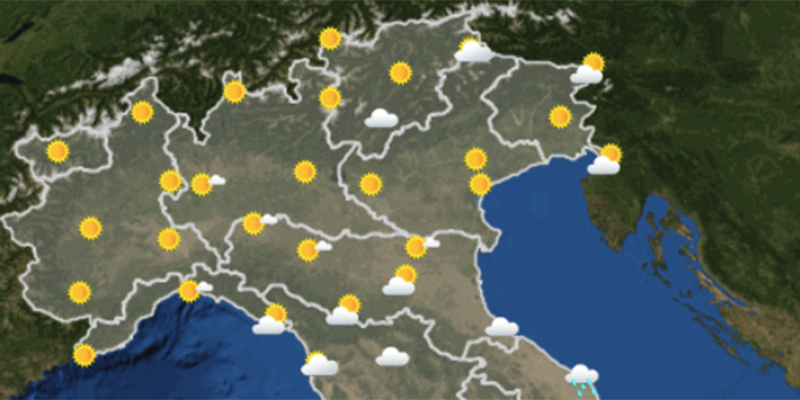Le previsioni del tempo per domani, domenica 3 dicembre