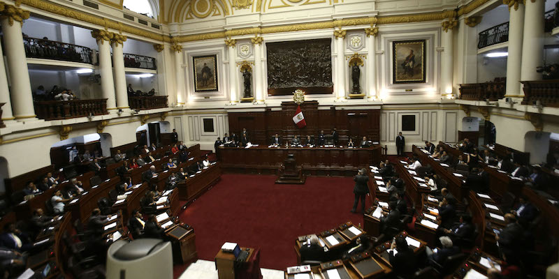 Il Parlamento del Perù, a Lima, il 15 dicembre 2017 (THEO CABIZ/AFP/Getty Images)