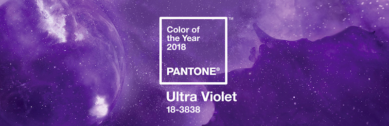 Il colore Pantone del 2018 è "Ultra Violet"