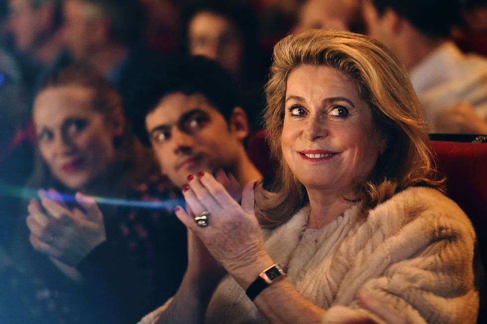 L'attrice Catherine Deneuve (74) alla cerimonia d'apertura del festival cinematografico Premiers Plans, di cui è presidente, Angers, 15 gennaio 2018
(JEAN-FRANCOIS MONIER/AFP/Getty Images)