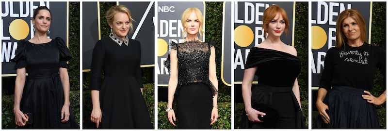 Amanda Peet, Elisabeth Moss, Nicole Kidman, Christina Henricks e Connie Britton (DSK/AFP/Getty Images)