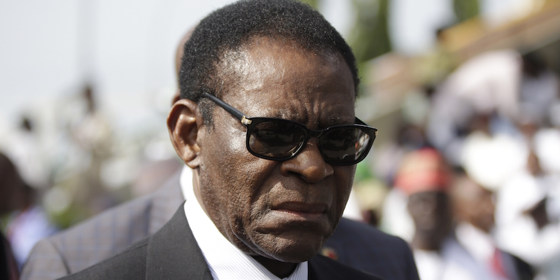 Il presidente della Guinea Equatoriale, Teodoro Obiang Nguema Mbasogo (AP Photo/Sunday Alamba)