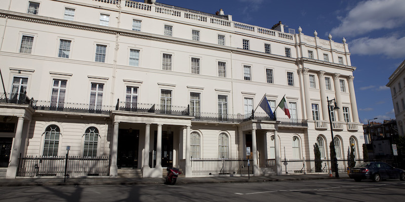 L'Istituto Italiano di Cultura di Londra, al 39 di Belgrave Square (Italian Cultural Institute)