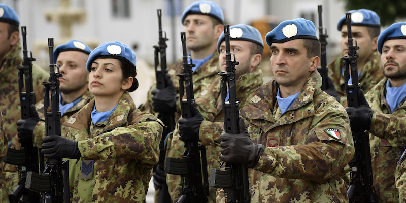 Soldati italiani della missione ONU in Libano (MAHMOUD ZAYYAT/AFP/Getty Images)