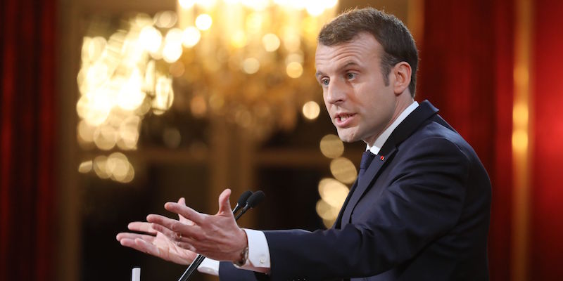 Il presidente francese Emmanuel Macron (LUDOVIC MARIN/AFP/Getty Images)