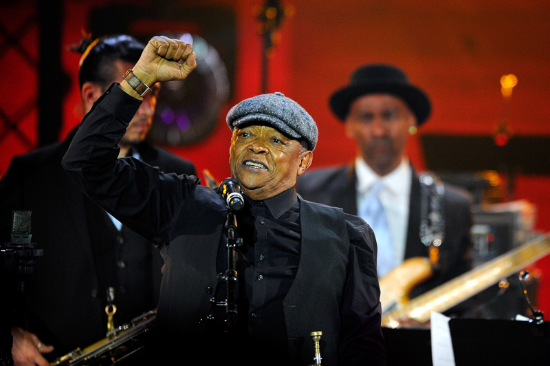 Hugh Masekela a Parigi nel 2015. (Kristy Sparow/Getty Images for Thelonious Monk Institute of Jazz)
