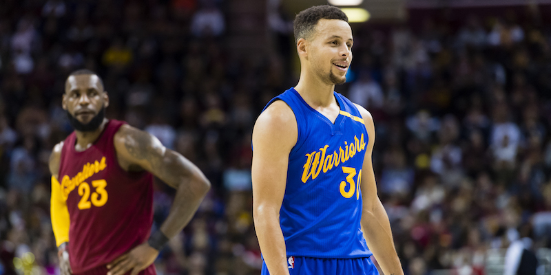 LeBron James e Stephen Curry (Jason Miller/Getty Images)