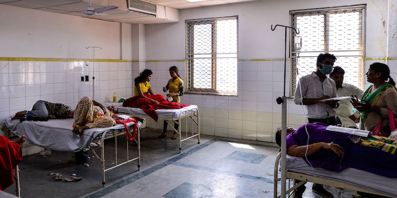 L'ospedale Lok Nayak di New Delhi, il 2 settembre 2016 (CHANDAN KHANNA/AFP/Getty Images)