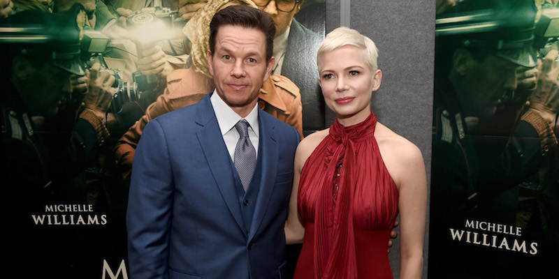 Mark Wahlberg e Michelle Williams il 18 dicembre 2017, alla prima di "Tutti i soldi del mondo" a Beverly Hills (Kevin Winter/Getty Images)