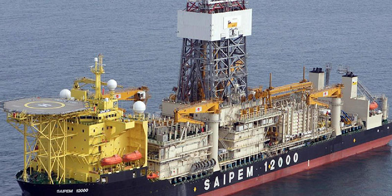 Un'immagine della nave Saipem 12000 (ANSA/WWW.SAIPEM.COM)