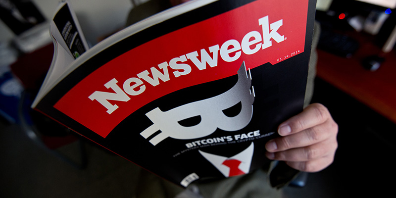 Una copertina di Newsweek, 10 marzo 2014. /NICHOLAS KAMM/AFP/Getty Images)