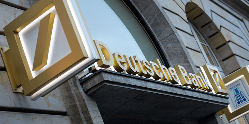 La Deutsche Bank di Francoforte, 1 febbraio 2018 (Thomas Lohnes/Getty Images)