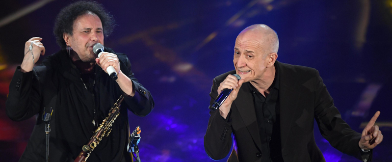 Enzo Avitabile e Peppe Servillo. (ANSA/CLAUDIO ONORATI)