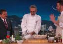 Lo chef Massimo Bottura ha cucinato al talk show di Jimmy Kimmel
