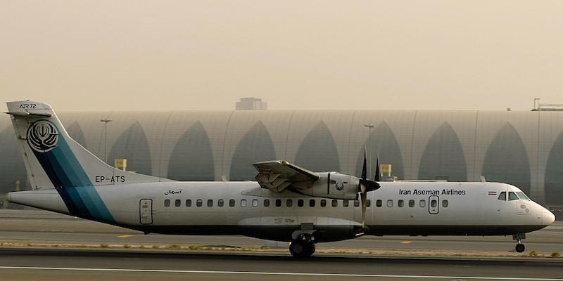 Un aereo della compagnia Aseman. (MARWAN NAAMANI/AFP/Getty Images)