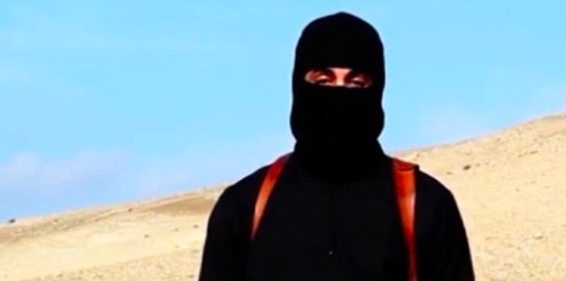 Un'immagine di "Jihadi John" tratta da un video dell'ISIS