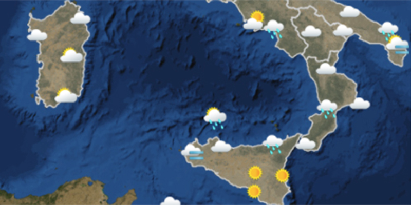 Le previsioni del tempo per martedì 20 febbraio