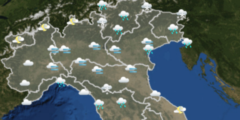 Le previsioni del tempo di venerdì 2 febbraio