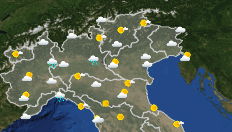 Le previsioni del tempo per venerdì 9 febbraio