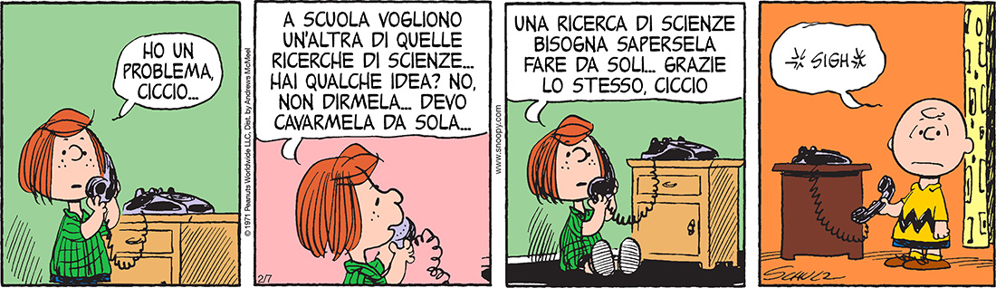 Peanuts 2018 febbraio 7