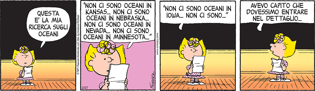 Peanuts 2018 febbraio 27
