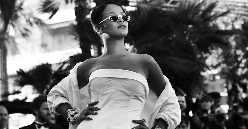 Rihanna alla prima di Okja al Festival del cinema di Cannes, in Francia, 19 maggio 2017
(ANNE-CHRISTINE POUJOULAT/AFP/Getty Images)