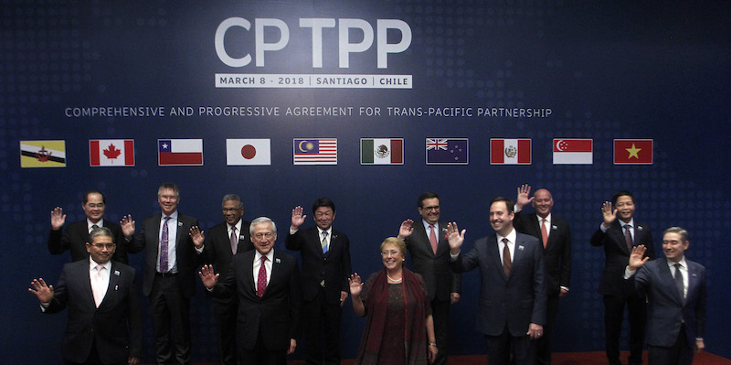 I rappresentanti dei paesi che hanno sottoscritto l'accordo. (CLAUDIO REYES/AFP/Getty Images)