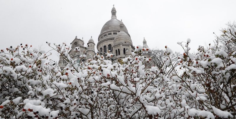 La basilica del Sacro Cuore a Montmartre, Parigi, 19 marzo 2018
(PATRICK KOVARIK/AFP/Getty Images)